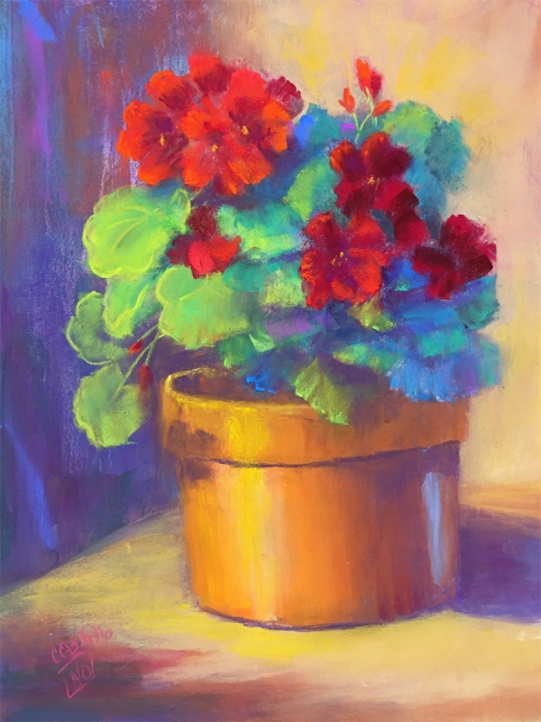 Potted Reds by artist Jo Castillo